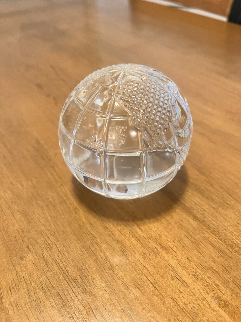 Waterford Crystal 3" Diameter Globe Paperweight